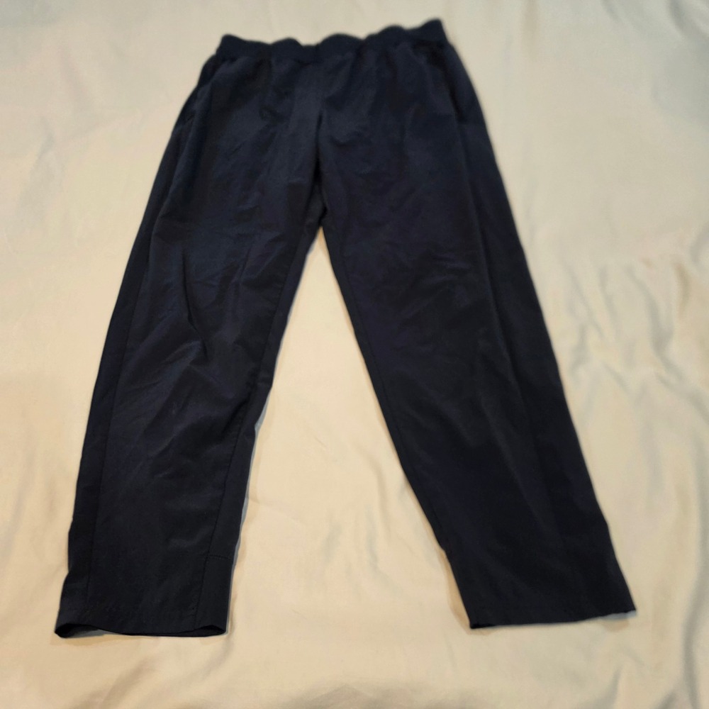 Xersion Athletic Pants Mens Medium Navy Blue Excellent Zipper Pockets Stretch